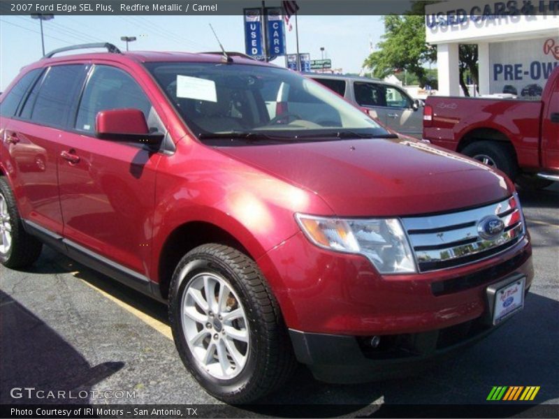 Redfire Metallic / Camel 2007 Ford Edge SEL Plus