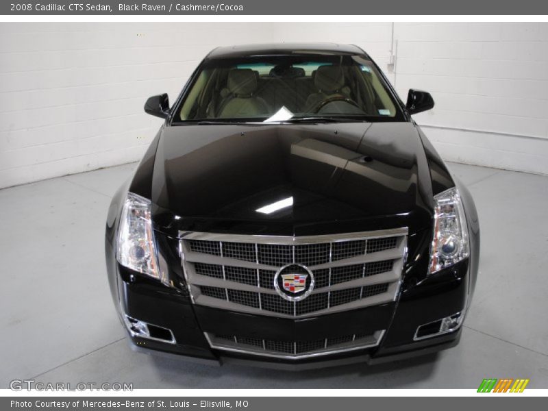 Black Raven / Cashmere/Cocoa 2008 Cadillac CTS Sedan