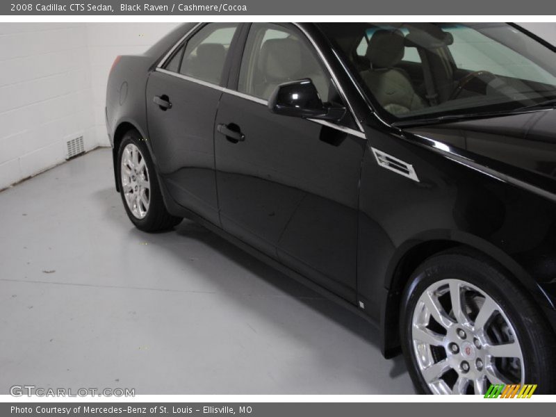 Black Raven / Cashmere/Cocoa 2008 Cadillac CTS Sedan