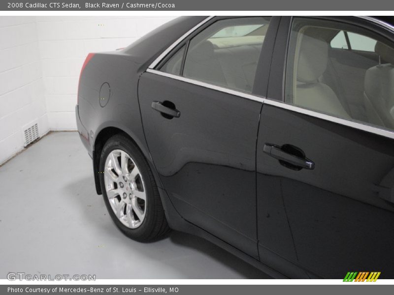 Black Raven / Cashmere/Cocoa 2008 Cadillac CTS Sedan