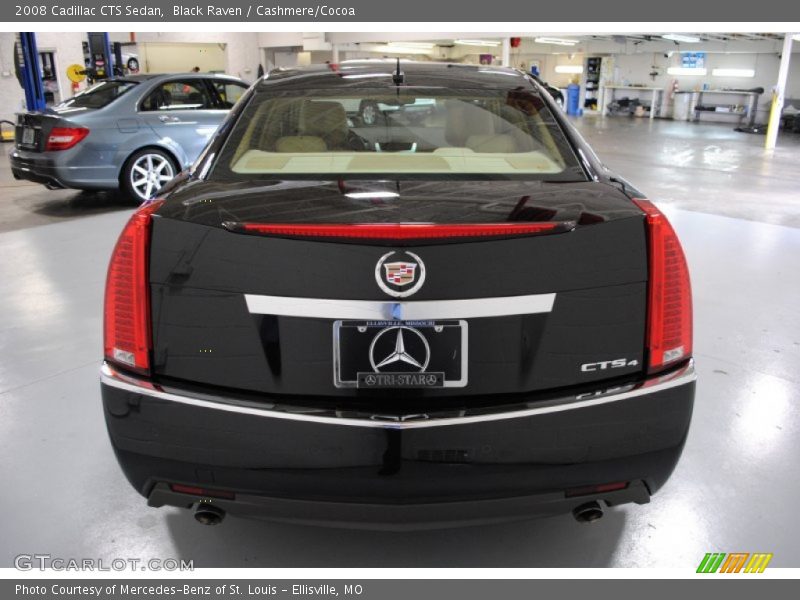 Black Raven / Cashmere/Cocoa 2008 Cadillac CTS Sedan