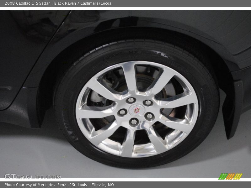 Black Raven / Cashmere/Cocoa 2008 Cadillac CTS Sedan