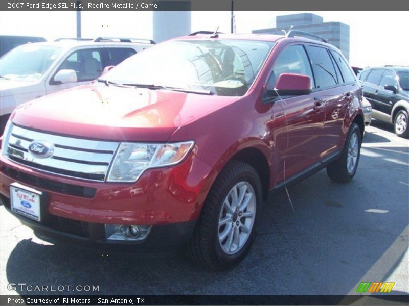 Redfire Metallic / Camel 2007 Ford Edge SEL Plus