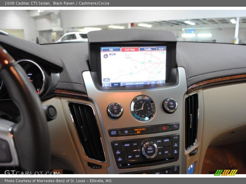 Black Raven / Cashmere/Cocoa 2008 Cadillac CTS Sedan