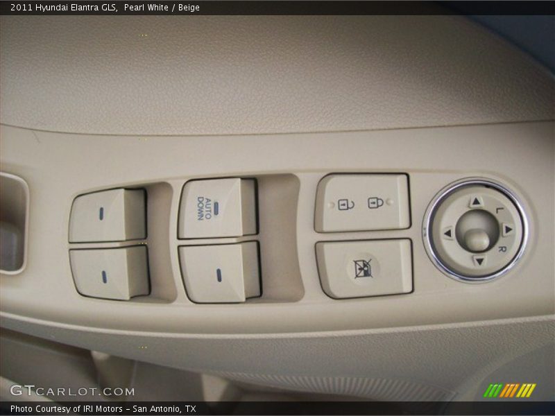 Pearl White / Beige 2011 Hyundai Elantra GLS
