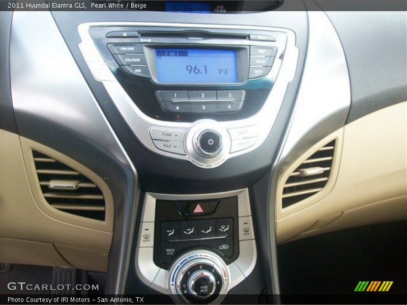 Pearl White / Beige 2011 Hyundai Elantra GLS