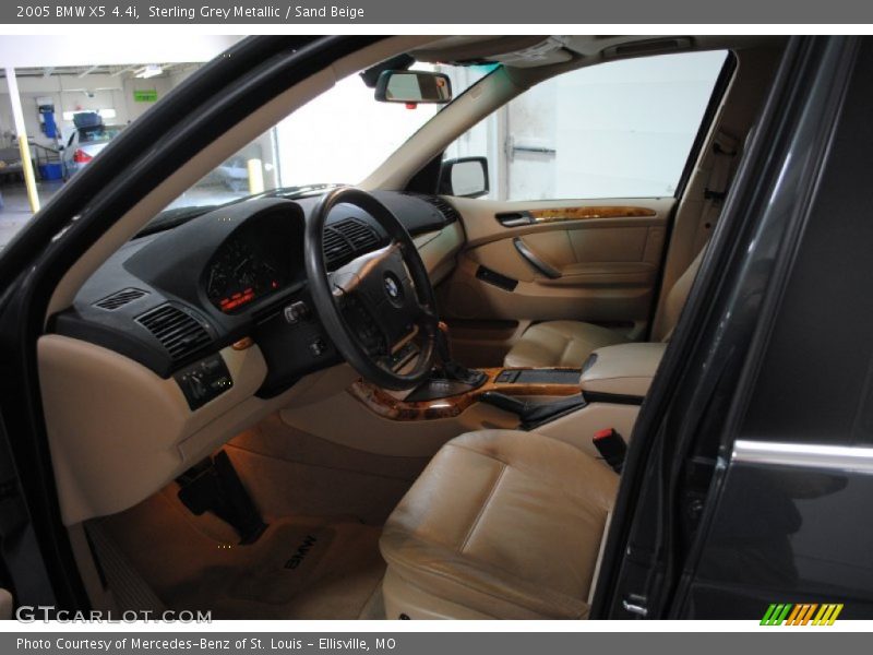 Sterling Grey Metallic / Sand Beige 2005 BMW X5 4.4i