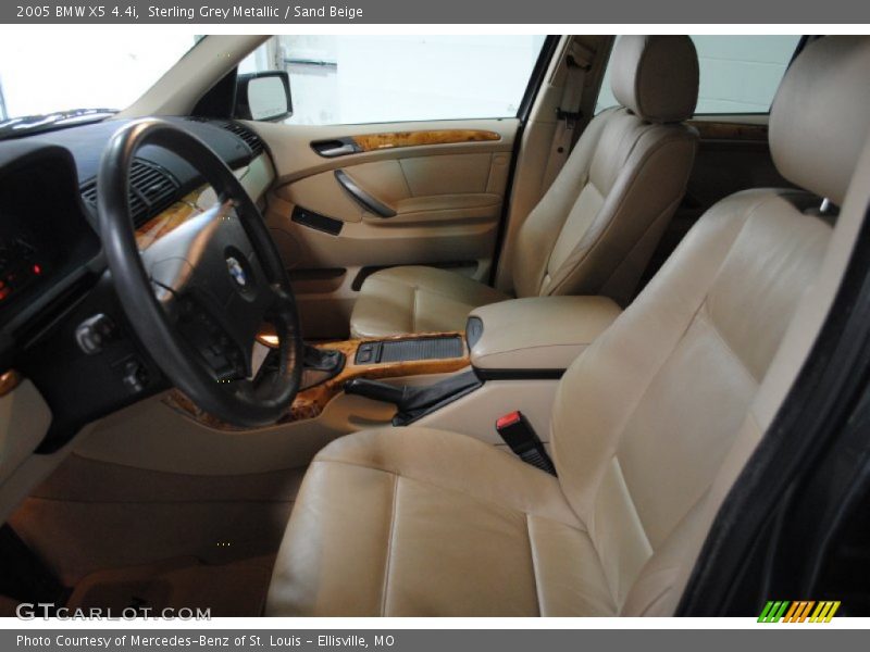 Sterling Grey Metallic / Sand Beige 2005 BMW X5 4.4i