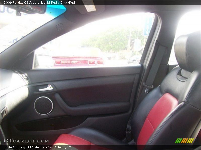 Liquid Red / Onyx/Red 2009 Pontiac G8 Sedan