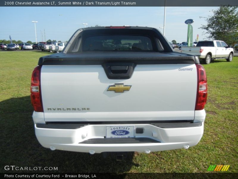 Summit White / Dark Titanium/Light Titanium 2008 Chevrolet Avalanche LT