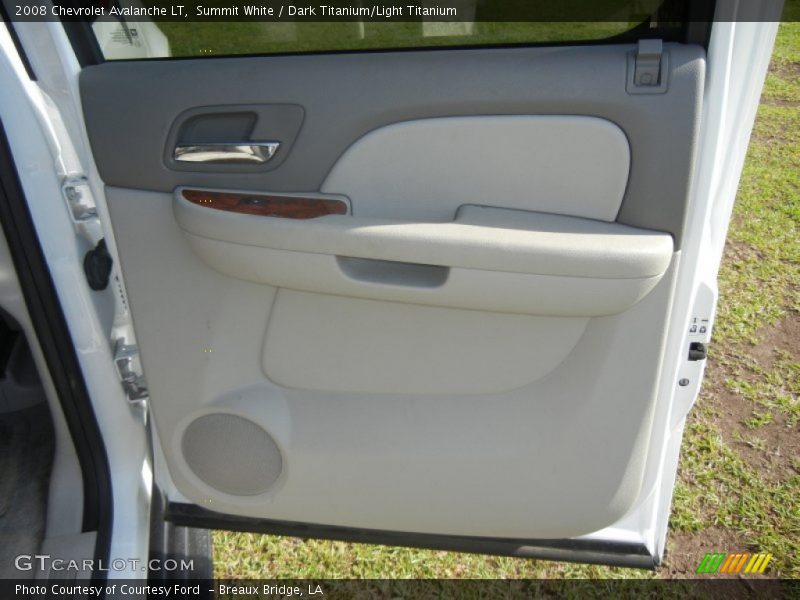 Summit White / Dark Titanium/Light Titanium 2008 Chevrolet Avalanche LT