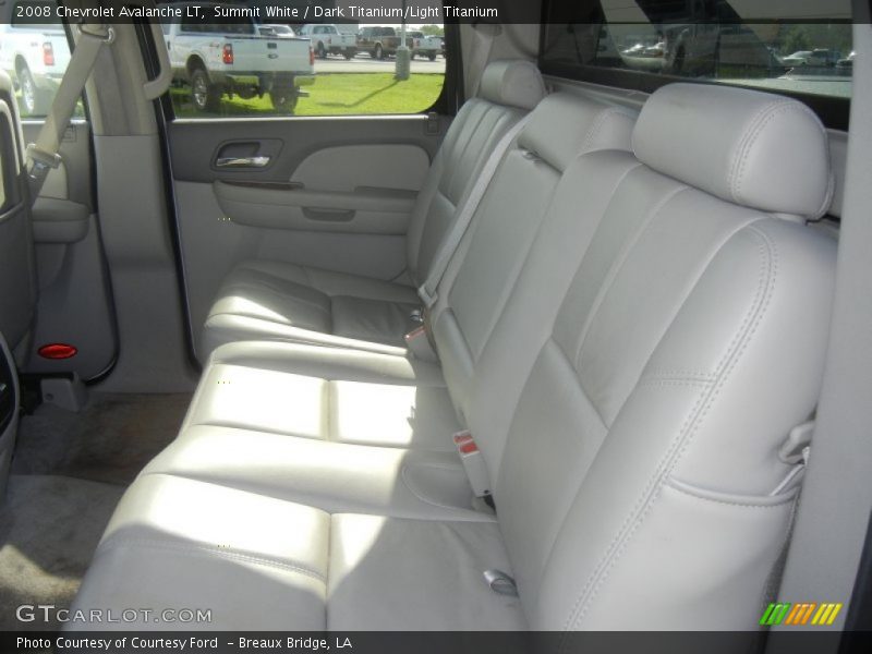 Summit White / Dark Titanium/Light Titanium 2008 Chevrolet Avalanche LT