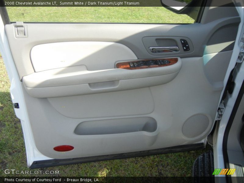 Summit White / Dark Titanium/Light Titanium 2008 Chevrolet Avalanche LT