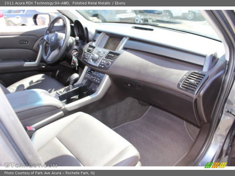 Polished Metal Metallic / Ebony 2011 Acura RDX Technology SH-AWD