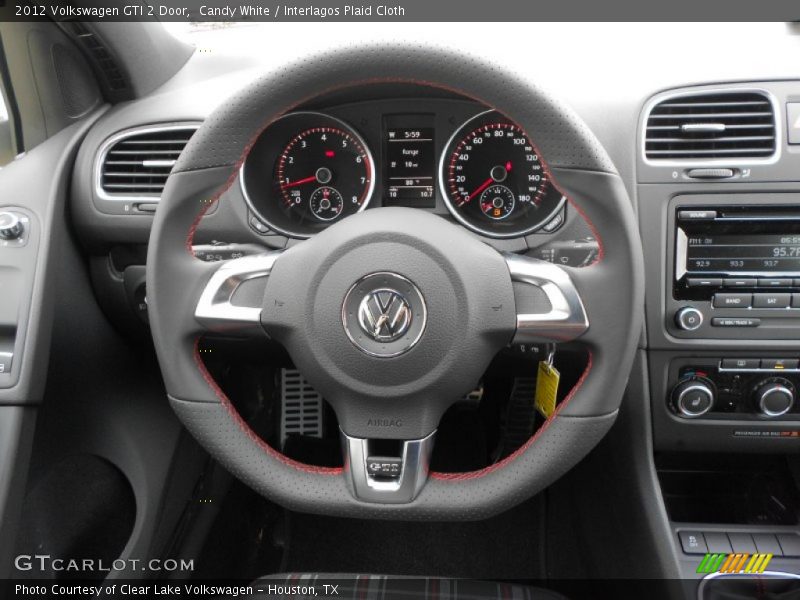 Candy White / Interlagos Plaid Cloth 2012 Volkswagen GTI 2 Door