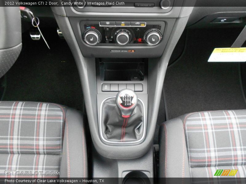 Candy White / Interlagos Plaid Cloth 2012 Volkswagen GTI 2 Door