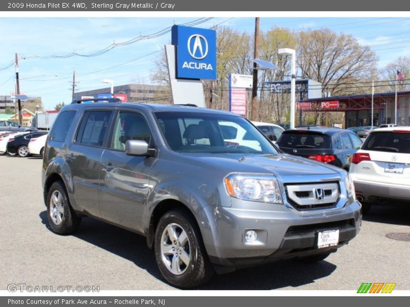 Sterling Gray Metallic / Gray 2009 Honda Pilot EX 4WD