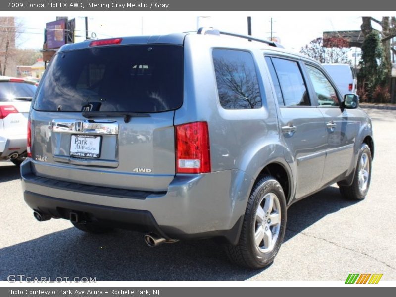 Sterling Gray Metallic / Gray 2009 Honda Pilot EX 4WD