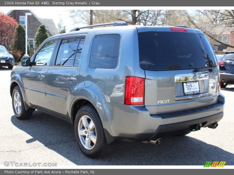 Sterling Gray Metallic / Gray 2009 Honda Pilot EX 4WD