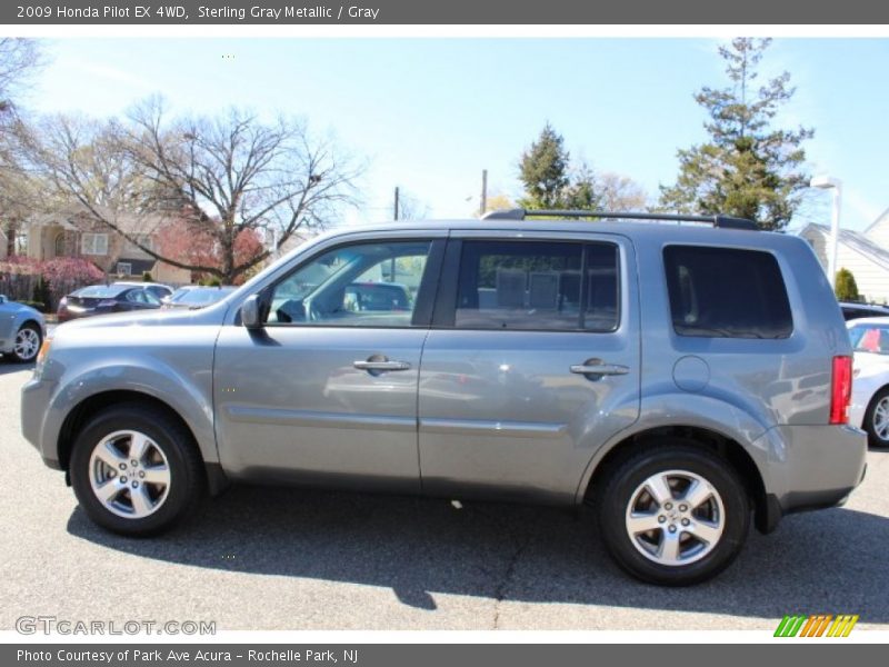 Sterling Gray Metallic / Gray 2009 Honda Pilot EX 4WD