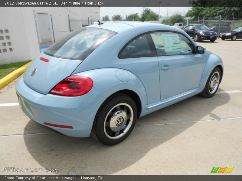 Denim Blue / Titan Black 2012 Volkswagen Beetle 2.5L