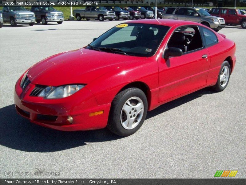 Victory Red / Graphite 2005 Pontiac Sunfire Coupe