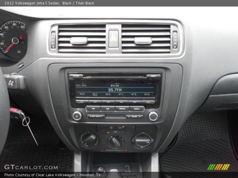 Black / Titan Black 2012 Volkswagen Jetta S Sedan