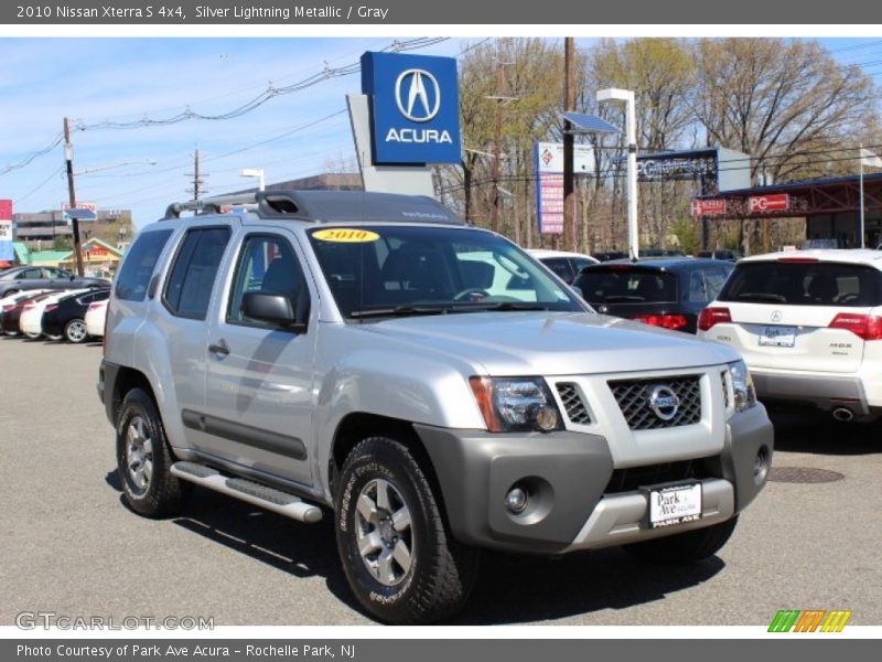 Silver Lightning Metallic / Gray 2010 Nissan Xterra S 4x4