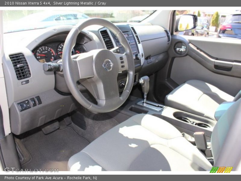 Silver Lightning Metallic / Gray 2010 Nissan Xterra S 4x4