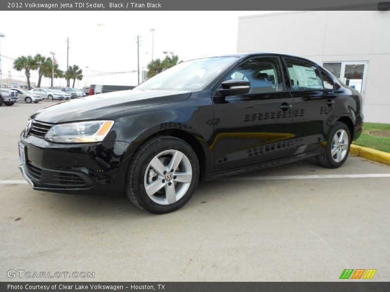 Black / Titan Black 2012 Volkswagen Jetta TDI Sedan