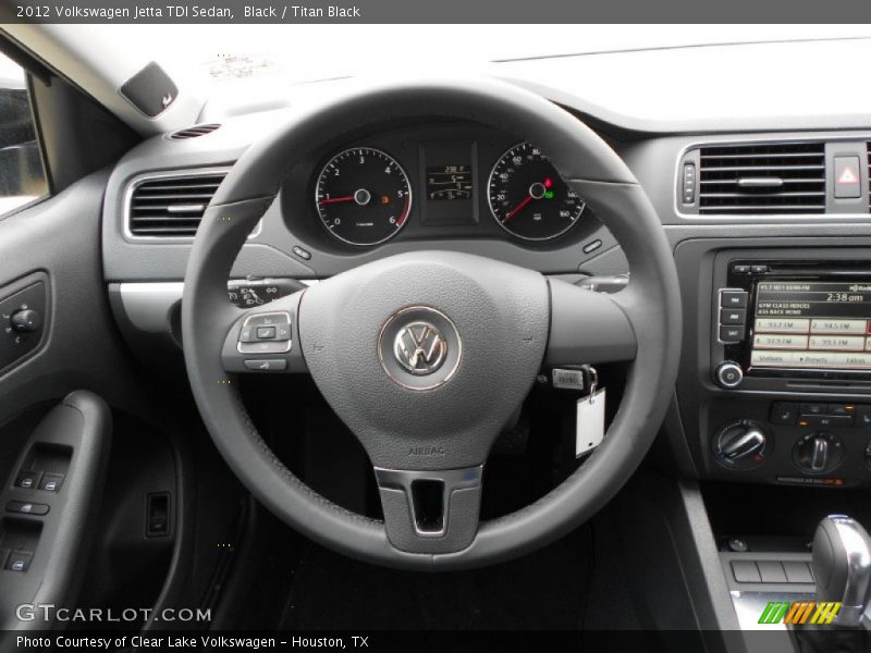 Black / Titan Black 2012 Volkswagen Jetta TDI Sedan