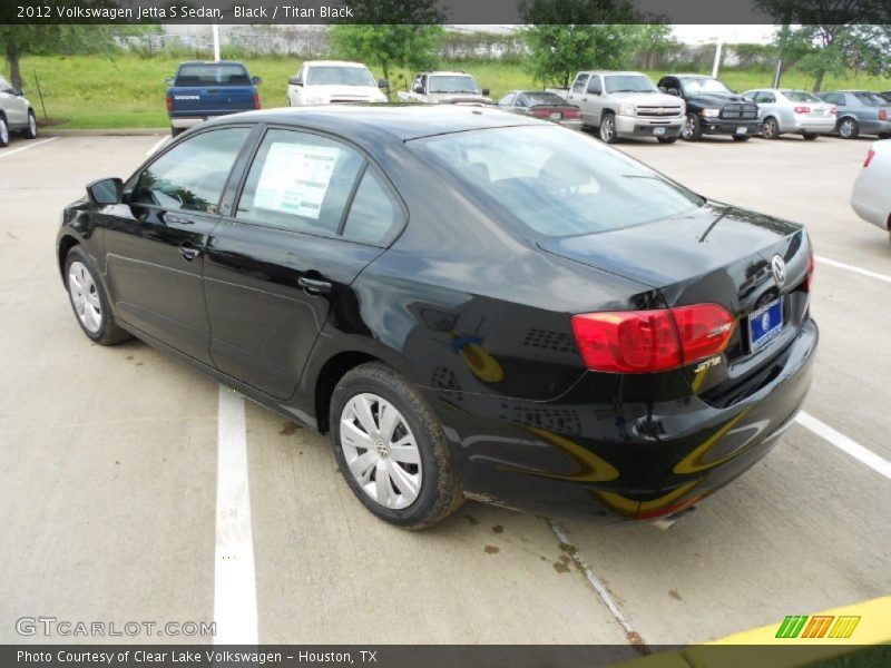 Black / Titan Black 2012 Volkswagen Jetta S Sedan