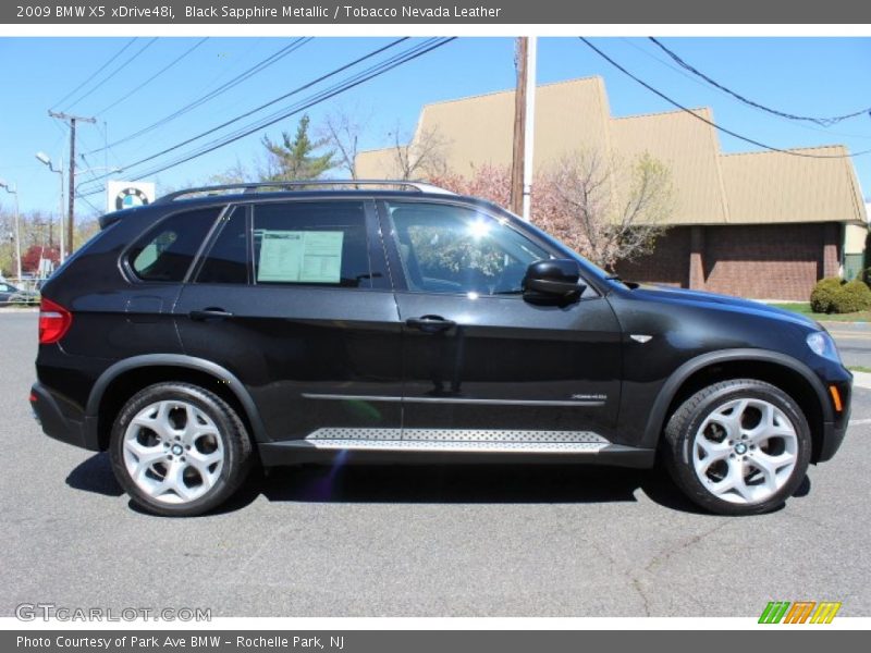 Black Sapphire Metallic / Tobacco Nevada Leather 2009 BMW X5 xDrive48i