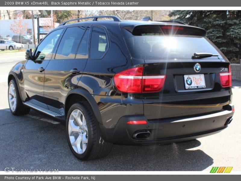 Black Sapphire Metallic / Tobacco Nevada Leather 2009 BMW X5 xDrive48i
