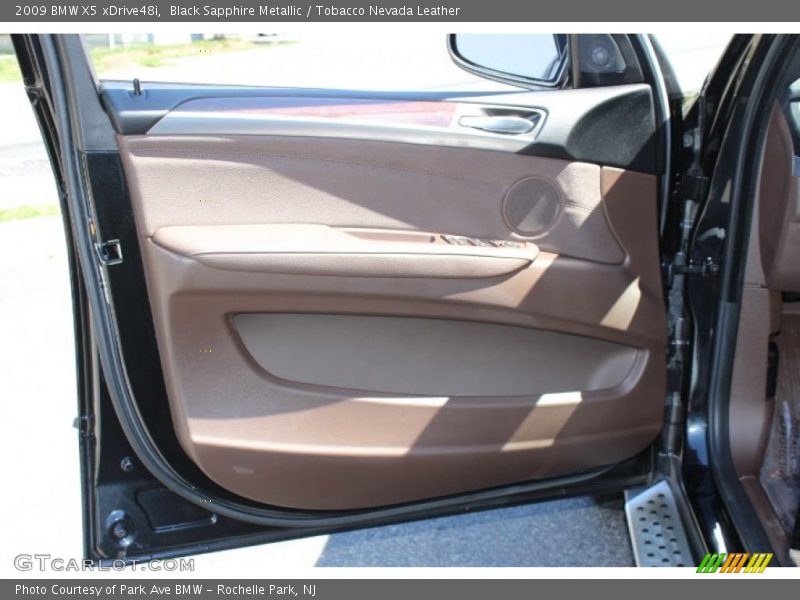 Black Sapphire Metallic / Tobacco Nevada Leather 2009 BMW X5 xDrive48i