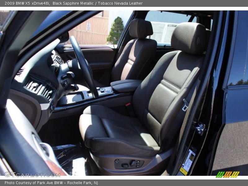 Black Sapphire Metallic / Tobacco Nevada Leather 2009 BMW X5 xDrive48i