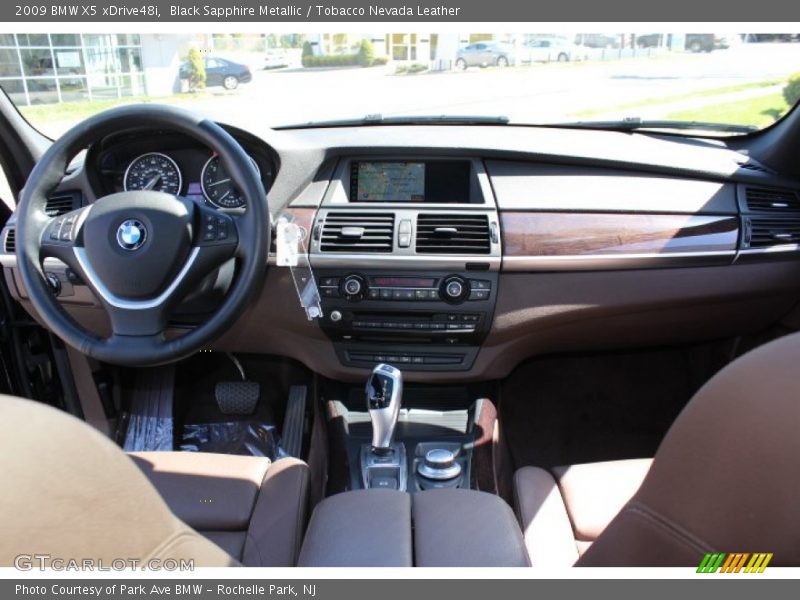 Black Sapphire Metallic / Tobacco Nevada Leather 2009 BMW X5 xDrive48i