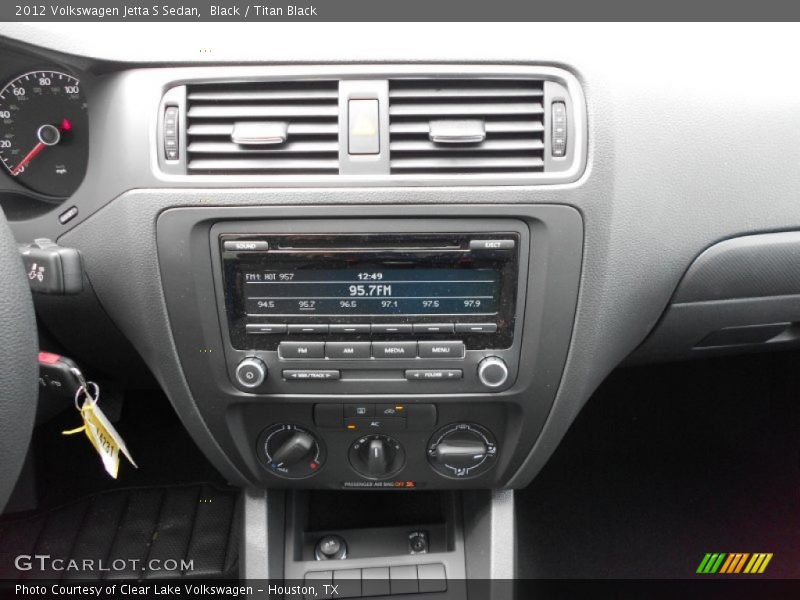 Black / Titan Black 2012 Volkswagen Jetta S Sedan