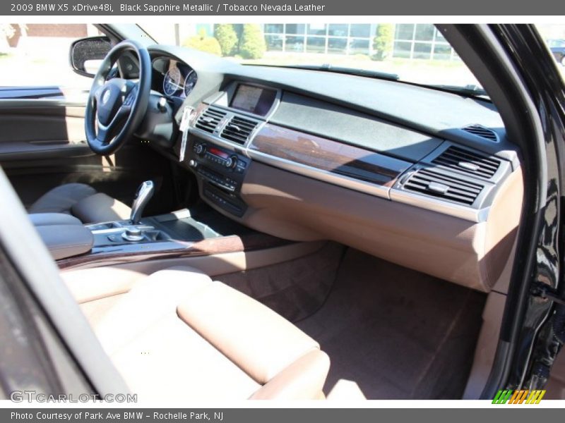 Black Sapphire Metallic / Tobacco Nevada Leather 2009 BMW X5 xDrive48i