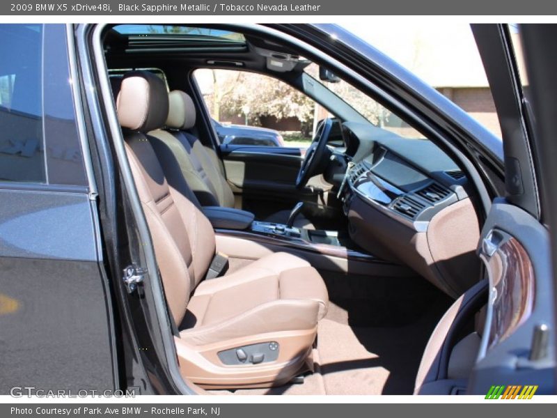 Black Sapphire Metallic / Tobacco Nevada Leather 2009 BMW X5 xDrive48i