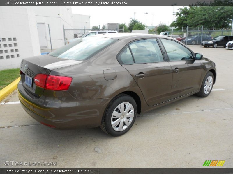 Toffee Brown Metallic / Latte Macchiato 2012 Volkswagen Jetta S Sedan