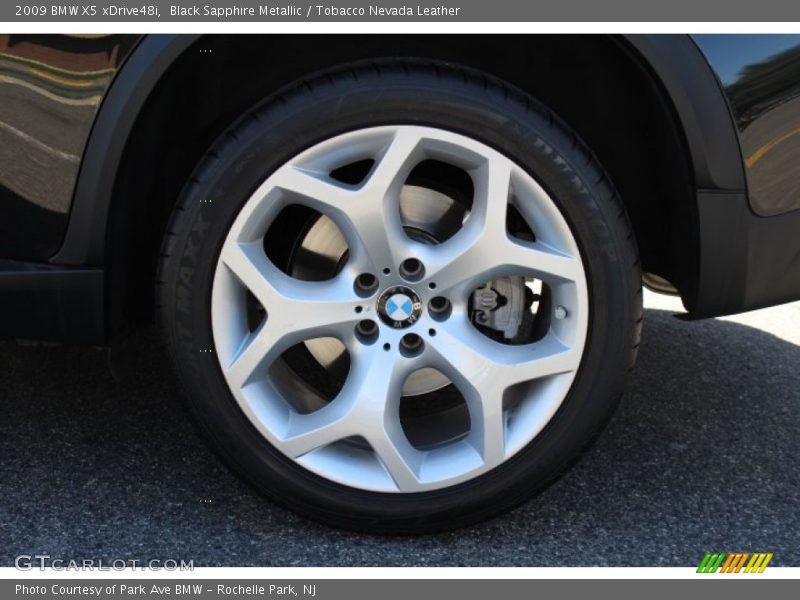Black Sapphire Metallic / Tobacco Nevada Leather 2009 BMW X5 xDrive48i