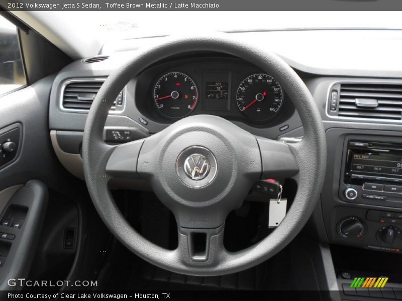 Toffee Brown Metallic / Latte Macchiato 2012 Volkswagen Jetta S Sedan