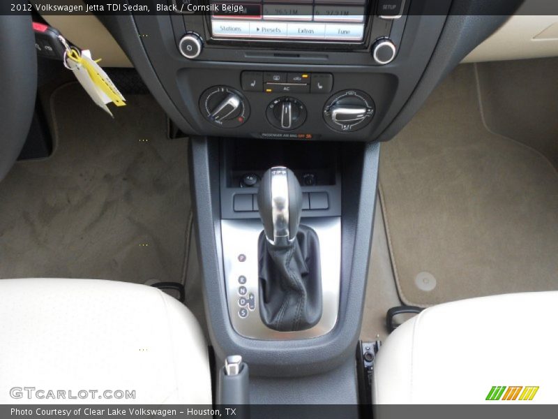 Black / Cornsilk Beige 2012 Volkswagen Jetta TDI Sedan