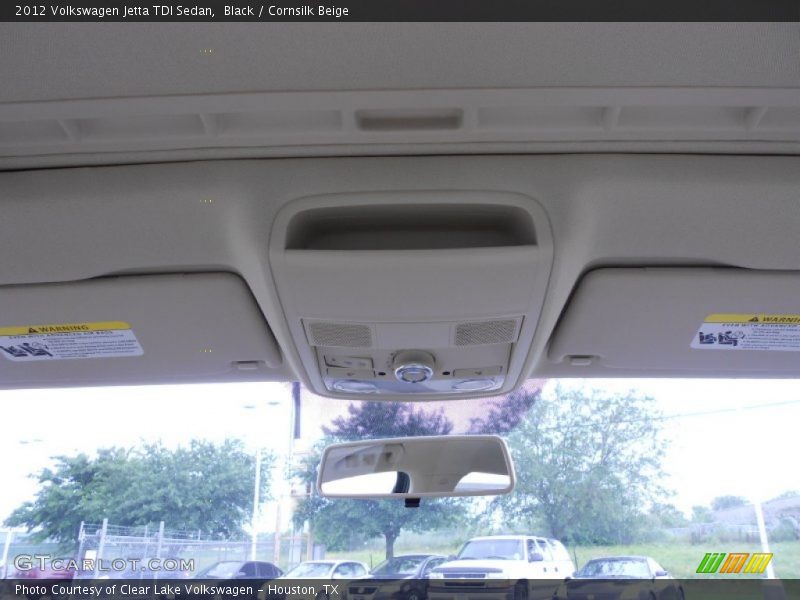 Black / Cornsilk Beige 2012 Volkswagen Jetta TDI Sedan