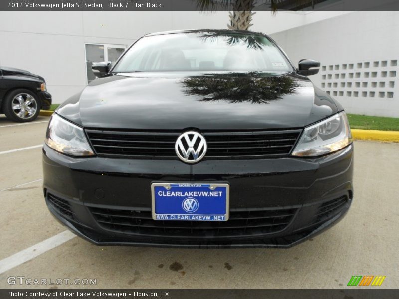 Black / Titan Black 2012 Volkswagen Jetta SE Sedan