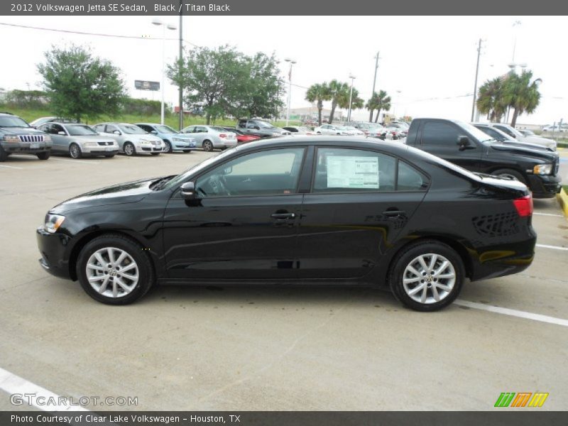 Black / Titan Black 2012 Volkswagen Jetta SE Sedan