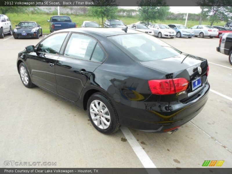 Black / Titan Black 2012 Volkswagen Jetta SE Sedan