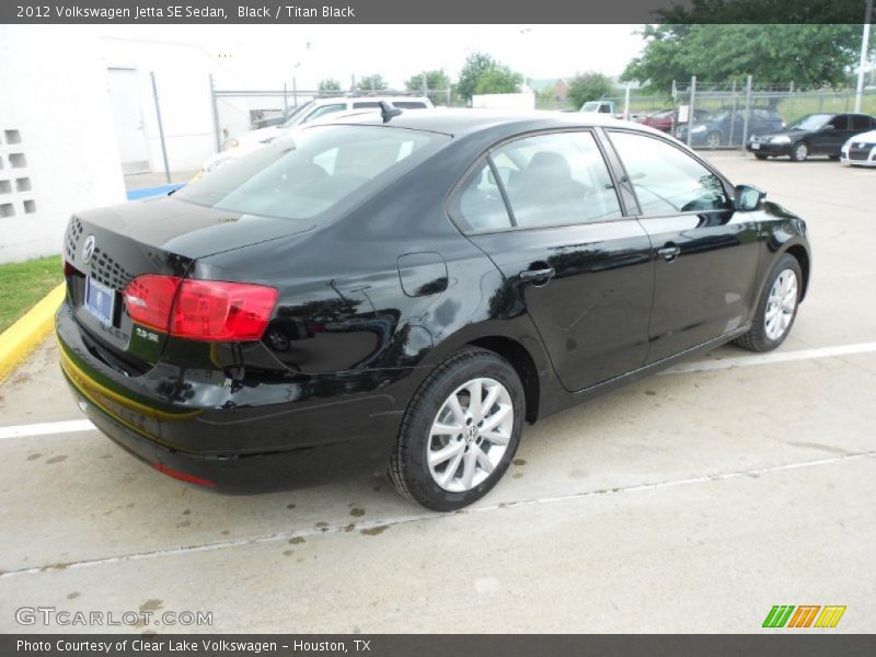 Black / Titan Black 2012 Volkswagen Jetta SE Sedan