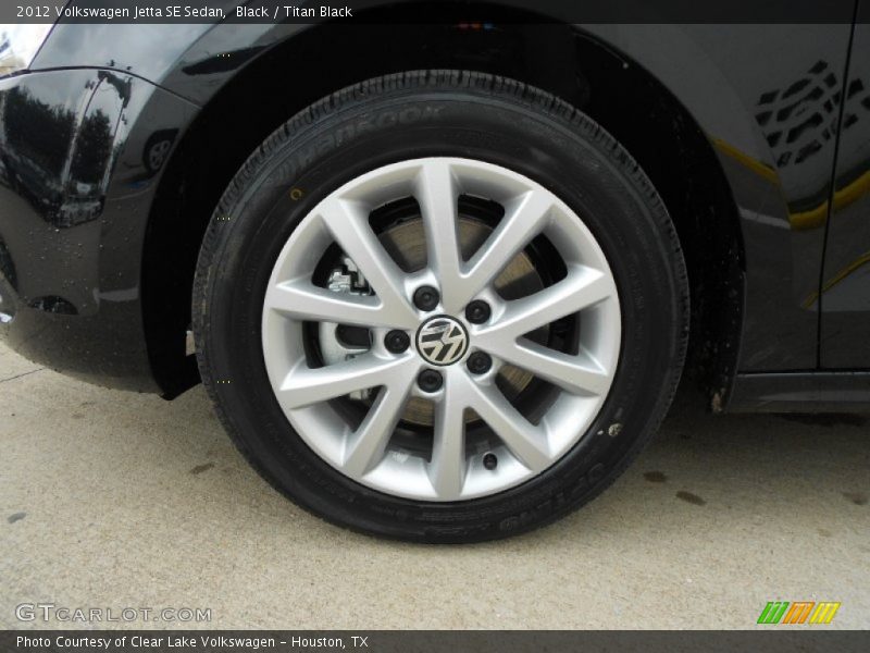 Black / Titan Black 2012 Volkswagen Jetta SE Sedan